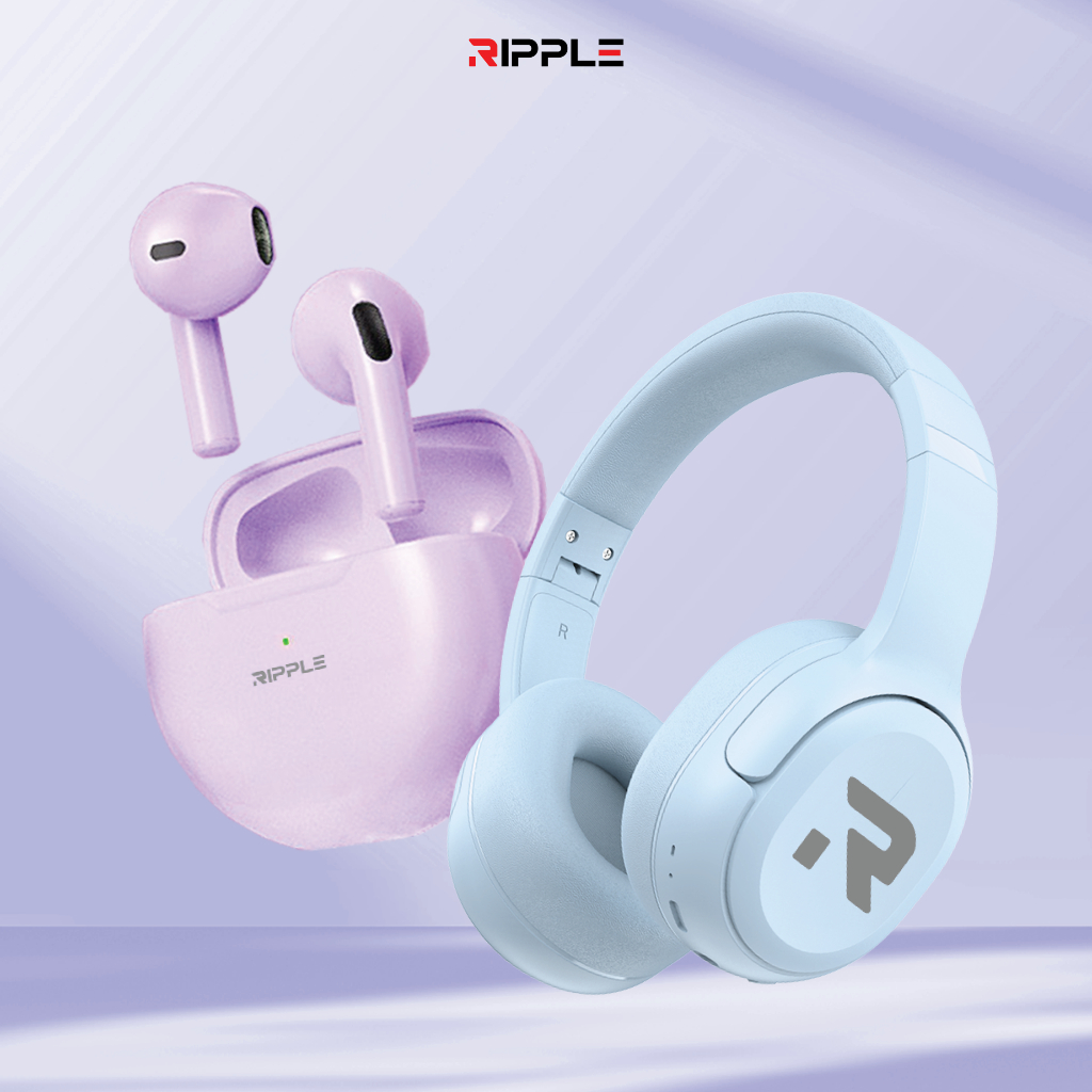 Jual Ripple Bluetooth Headphone Wireless Noise Canceling with TF ...