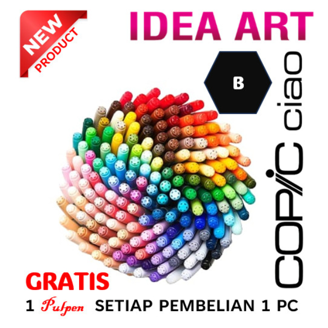 Jual Spidol Marker COPIC CIAO B Original Japan Baru Harga Satuan ...