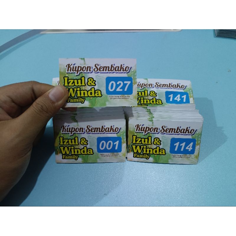 Jual Cetak Custom Kupon Dengan Nomor // Print Kupon Nomerator | Shopee ...