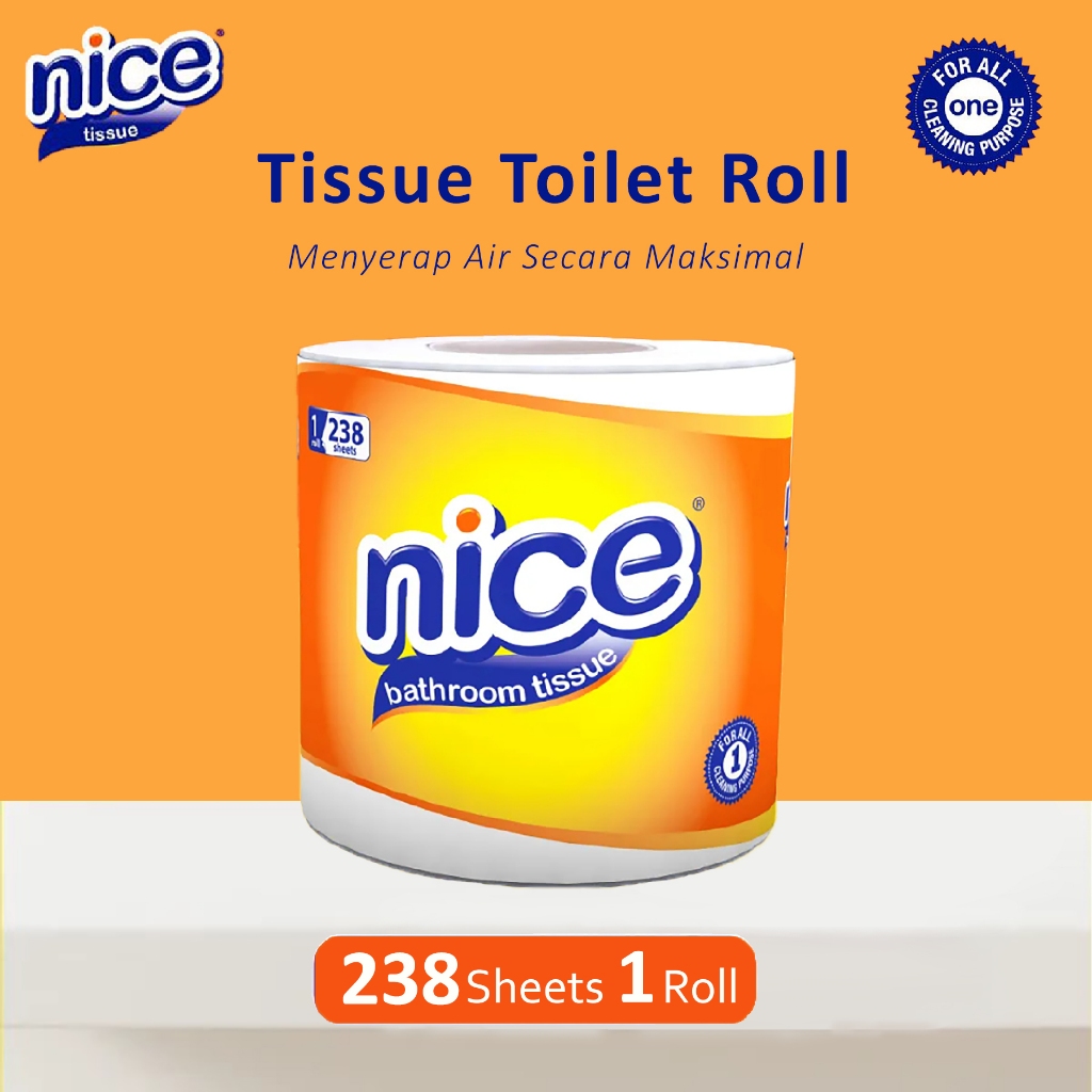 Jual Tisu Nice Roll 238 Sheet- Tisu Gulung 238 Sheet - Tisu Toilet 238 ...