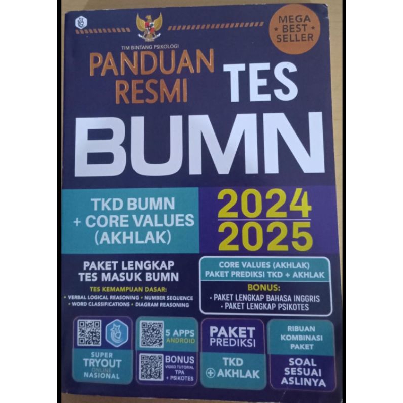 Jual PANDUAN RESMI TES BUMN 2024/2025 + BIDIK 99,99 BUMN(B5) | Shopee ...