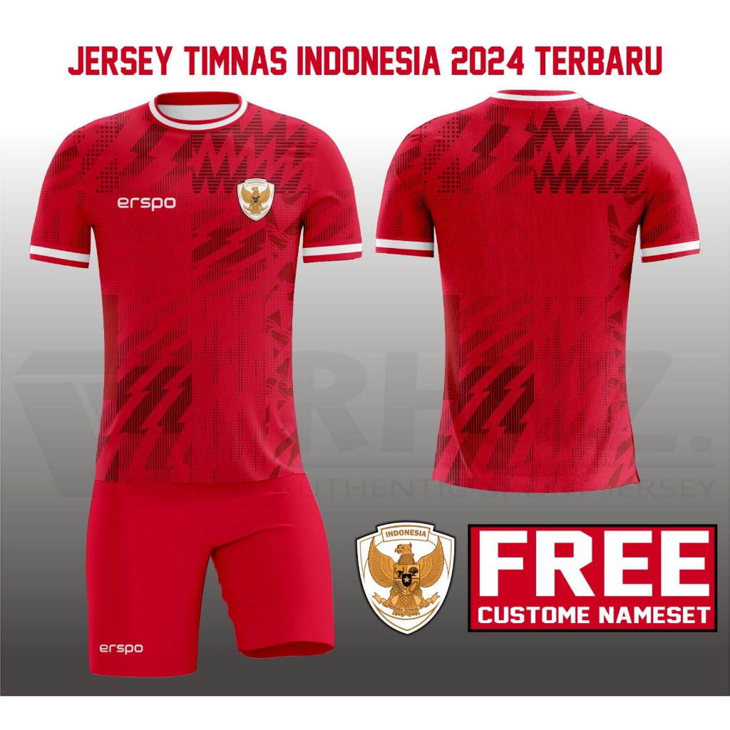 Jual JERSEY TIMNAS INDONESIA 2024 ERSPO REPLIKA TERBARU/KAOS BOLA ...