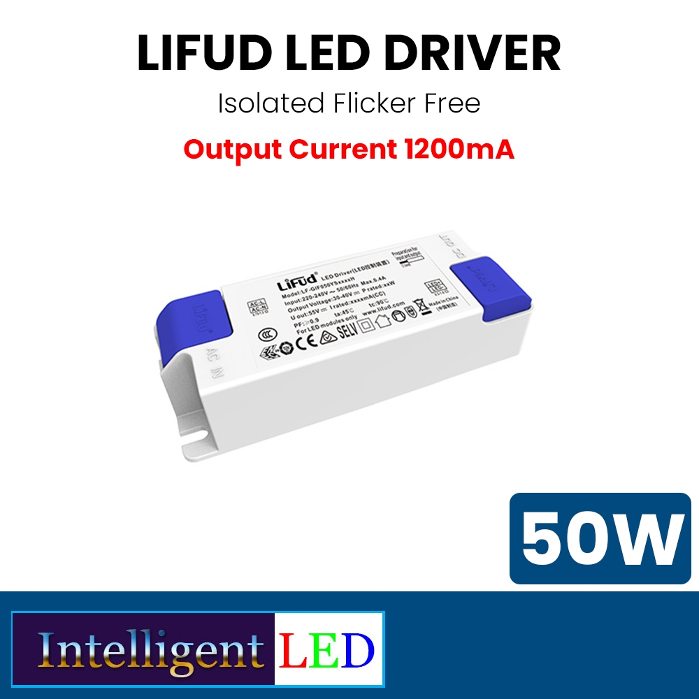 Jual LED Driver Ballast 50W Lifud 3040V 1200mA isolated Flicker Free Shopee Indonesia