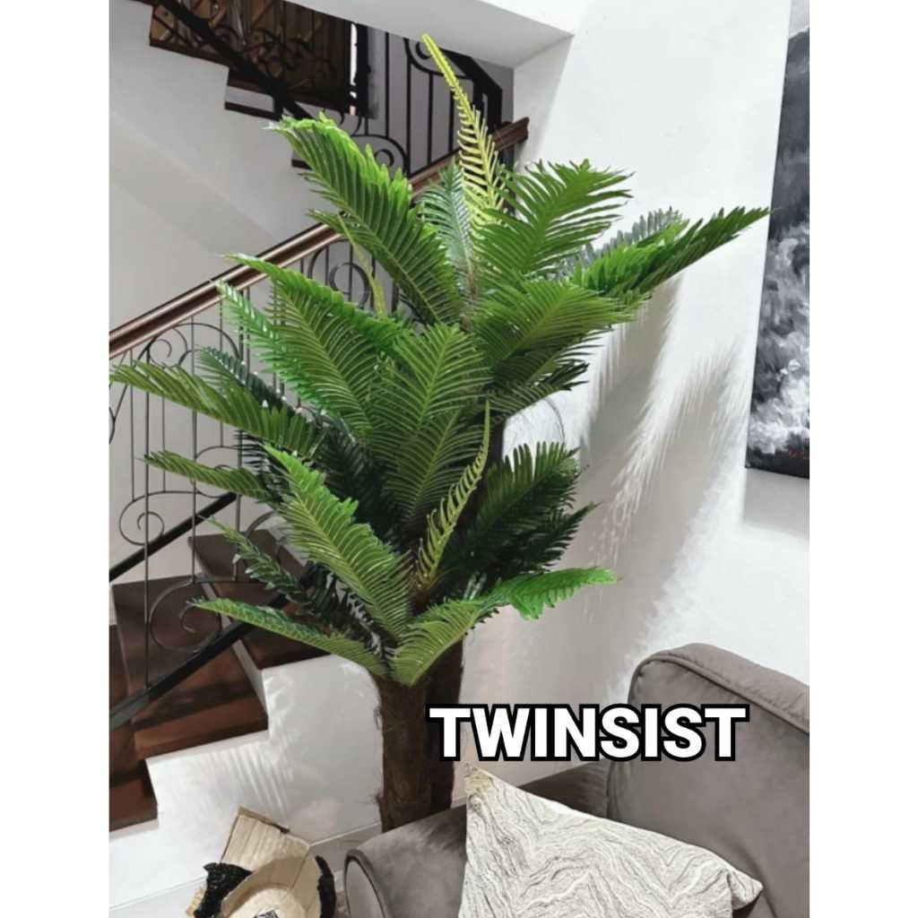 Jual Tanaman Hias Pohon Palem Palsu Sikas Isi 3 Rumpun Plastik