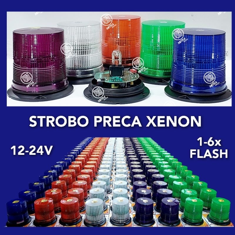 Jual Lampu PRECA Xenon strob blitz strobe rotator 1-6x kedip stelan ...