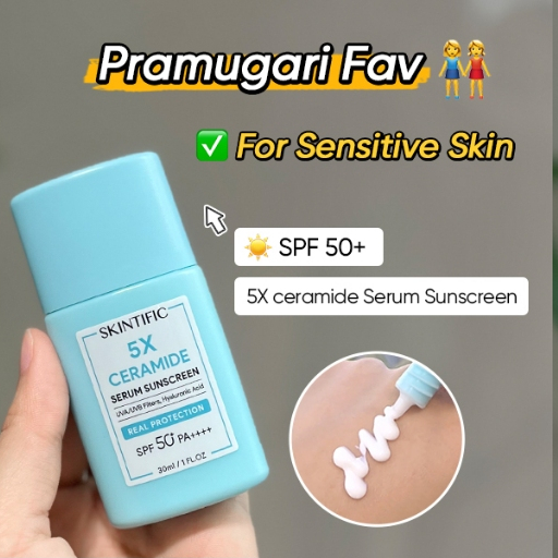 Jual SKINTIFIC 5X Ceramide Serum Sunscreen SPF50 PA++++ Tabir Surya ...