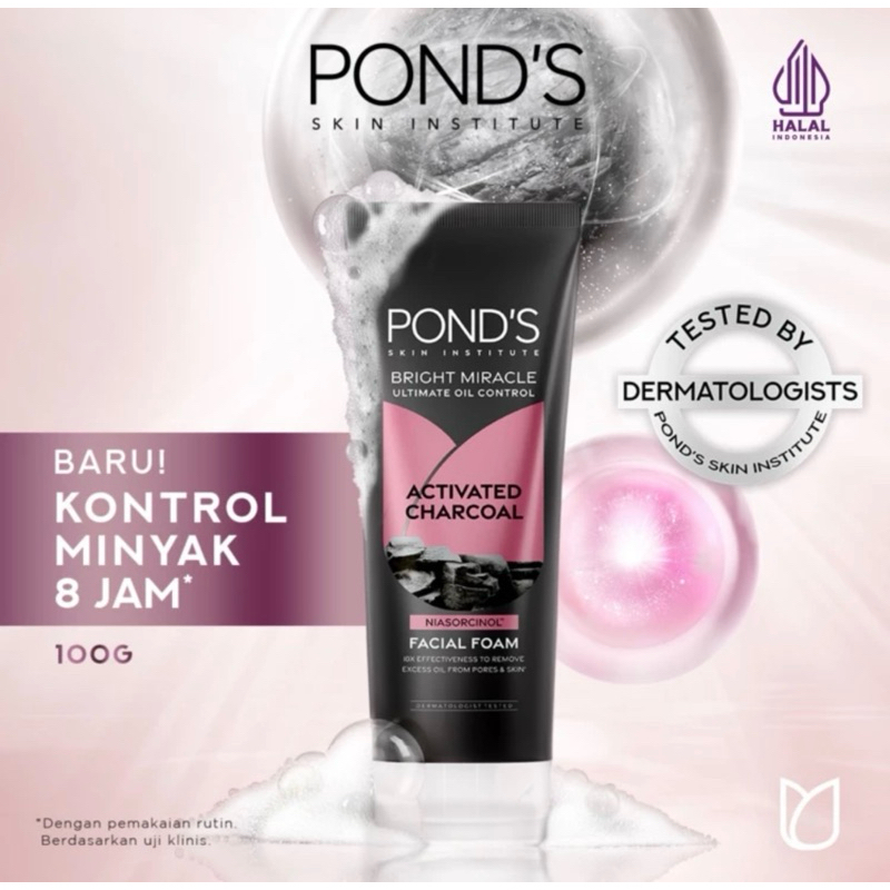 Jual Ponds Bright Miracle Ultimate Oil Control Facial Foam 100gr 20x ...