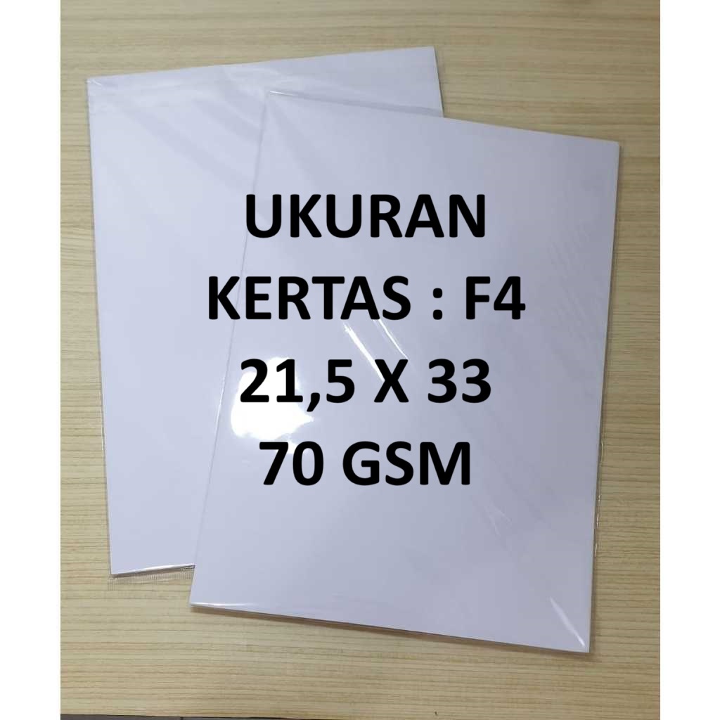 Jual Kertas Print Kertas Fotocopy Paper Hvs F4 Folio 70 Gram 70 Gsm 50