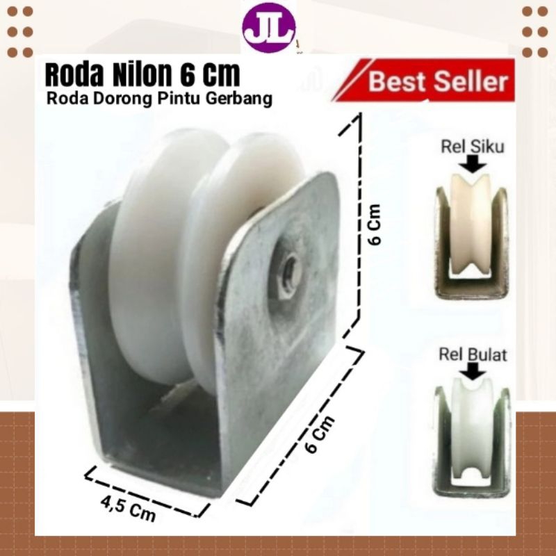 Jual Roda Pagar Nilon Ukuran 6 Cm Pintu Besi Roda Gerbang Nilon Ukuran 6 Cm Pintu Besi Shopee 9786