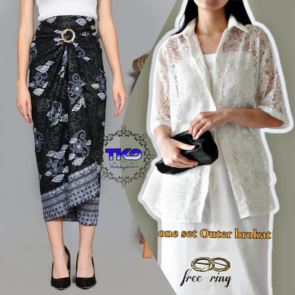 Jual One set outer brokat | outer brokat kondangan kekinian | outer