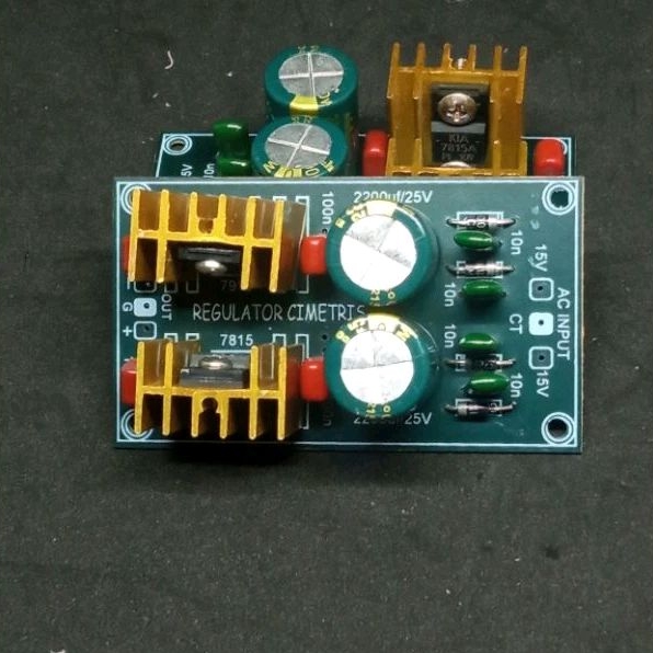 Jual Kit power supply simetris 15v ct 15v regulator ic 7815 Kec