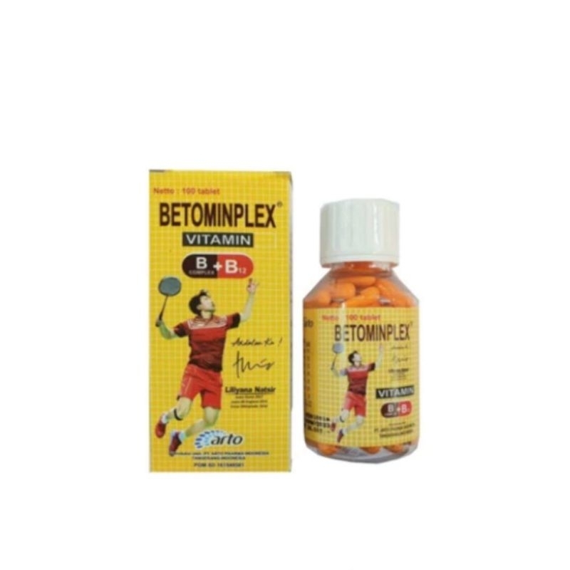 Jual Betominplex vitamin B complex dan B12 suplemen metabolisme isi 100