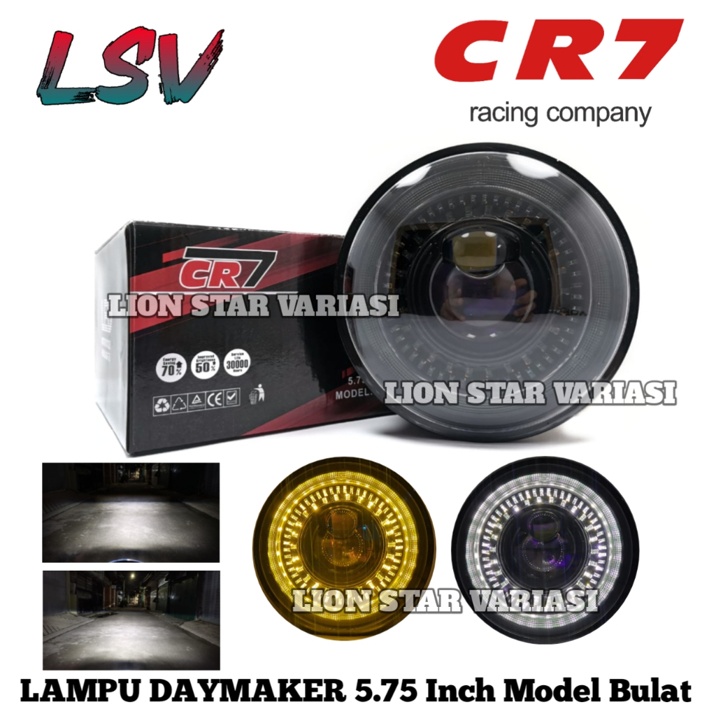 Jual Headlamp Daymaker Model Bulat 5.75 Inch Universal Bisa Mobil Motor ...