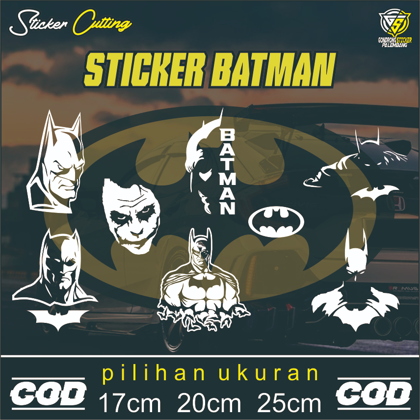 Jual Stiker Batman - Sticker Cutting Logo Batman - Stiker Cutting Kaca ...