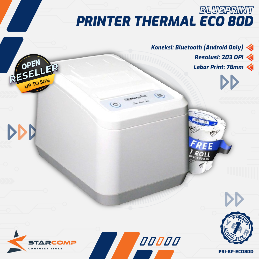 Jual Printer Thermal Dekstop 80 Mm Blueprint Eco80d Usb Bluetooth Eco 80d Shopee Indonesia 1899