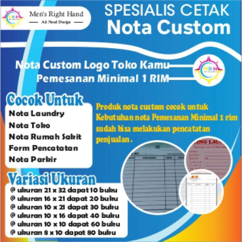 Jual CETAK NOTA CUSTOM NCR RANGKA 3 | Shopee Indonesia