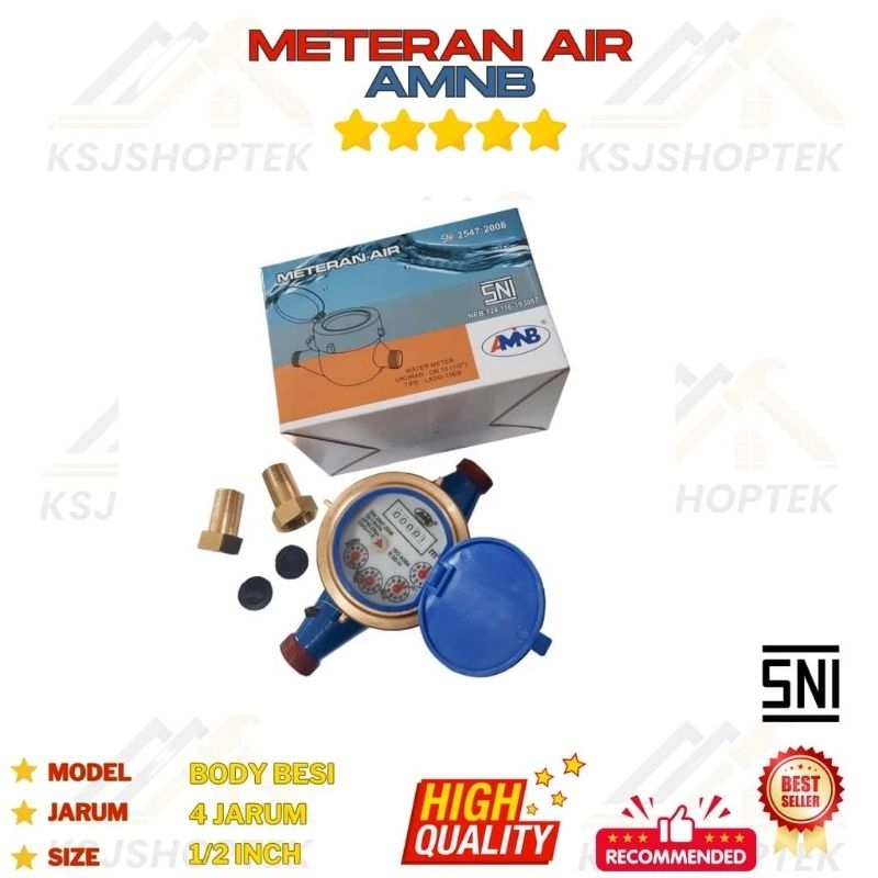 Jual METERAN AIR PDAM BESI METERAN PAM BODY BESI WATER METER 1/2 BESI ...