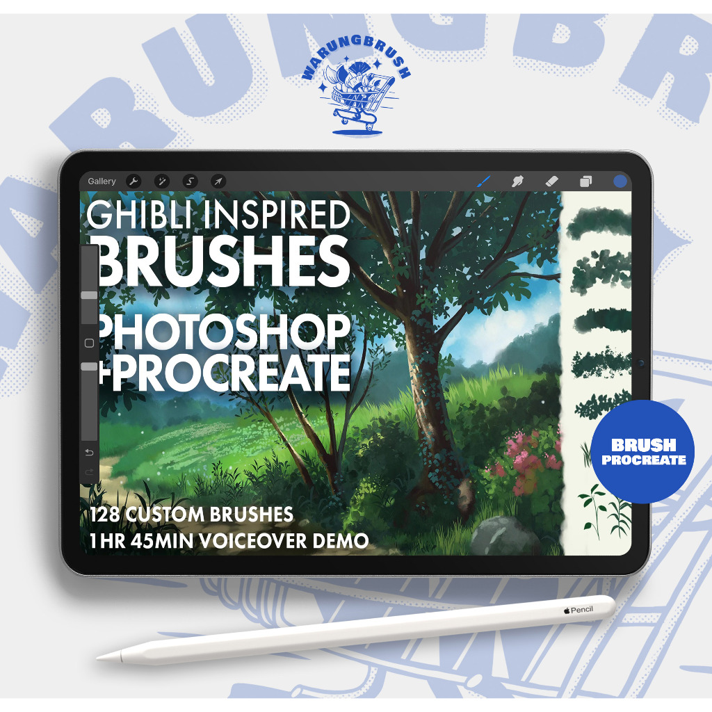 Jual Ghibli Inspired Brushes for Photoshop & Procreate BP0015 | Shopee ...