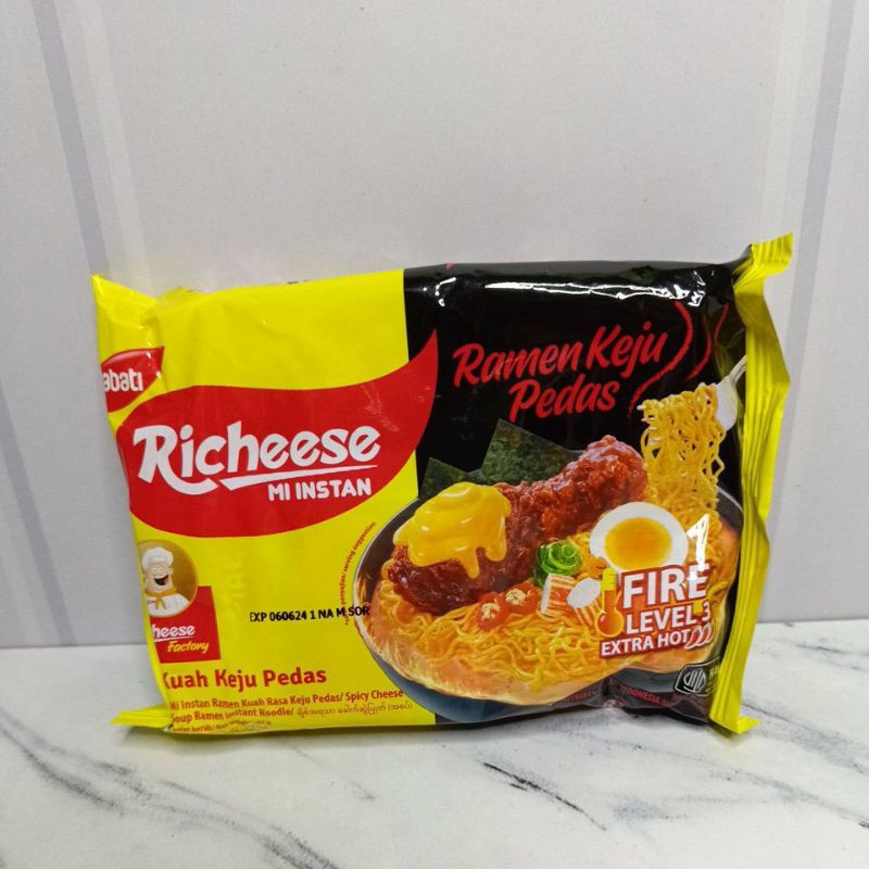 Jual RICHEESE MIE RAMEN KUAH KEJU PEDAS LEVEL 3 | Shopee Indonesia