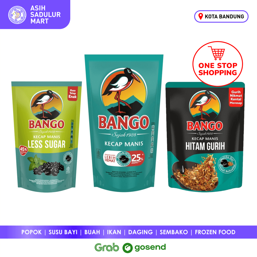 Jual Kecap Manis Bango 550g / 720g / 520g Hitam Manis | Hitam Gurih ...