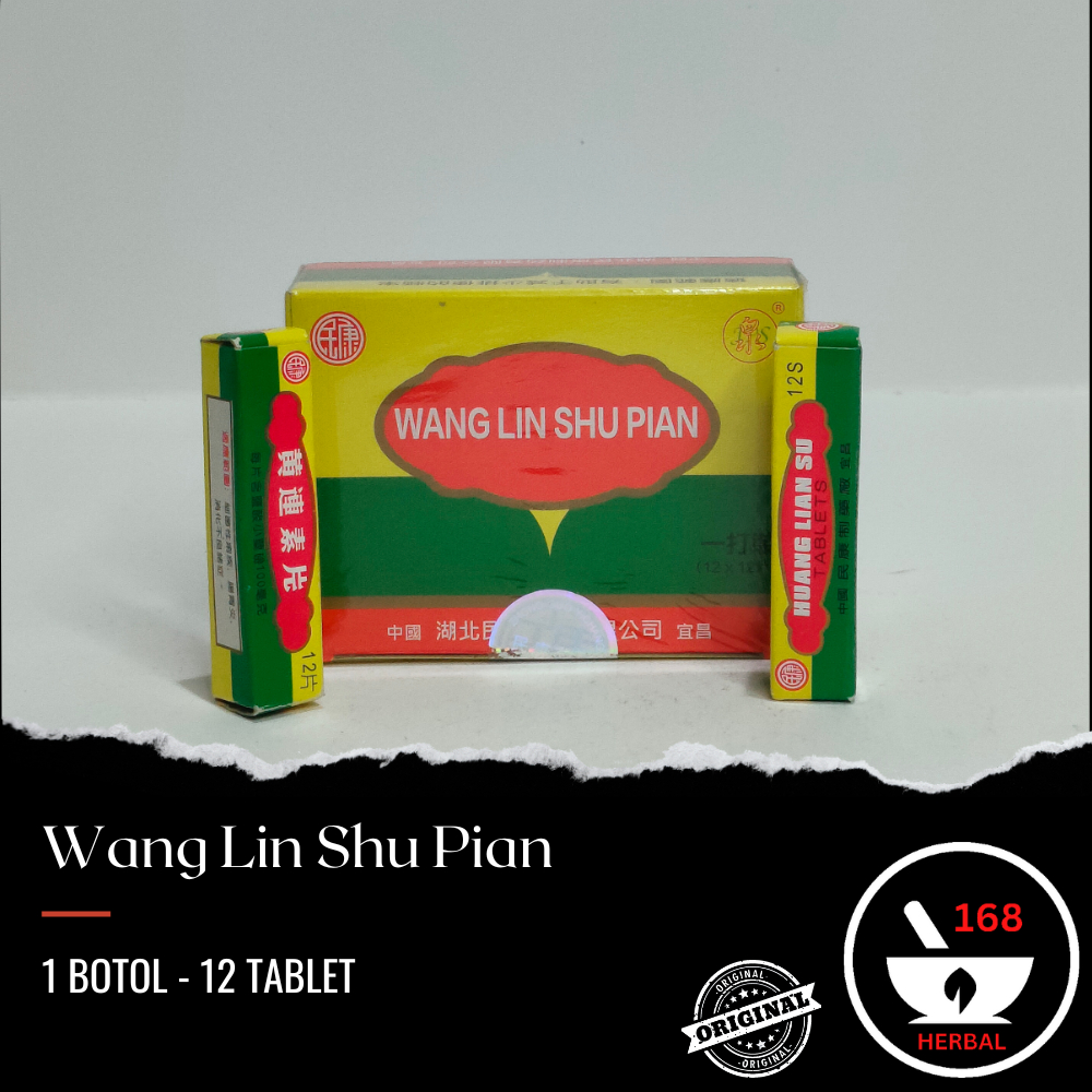 Wang Lin Shu Pian  - 1 botol Huang Lien Su - Obat Sakit Perut , Diare