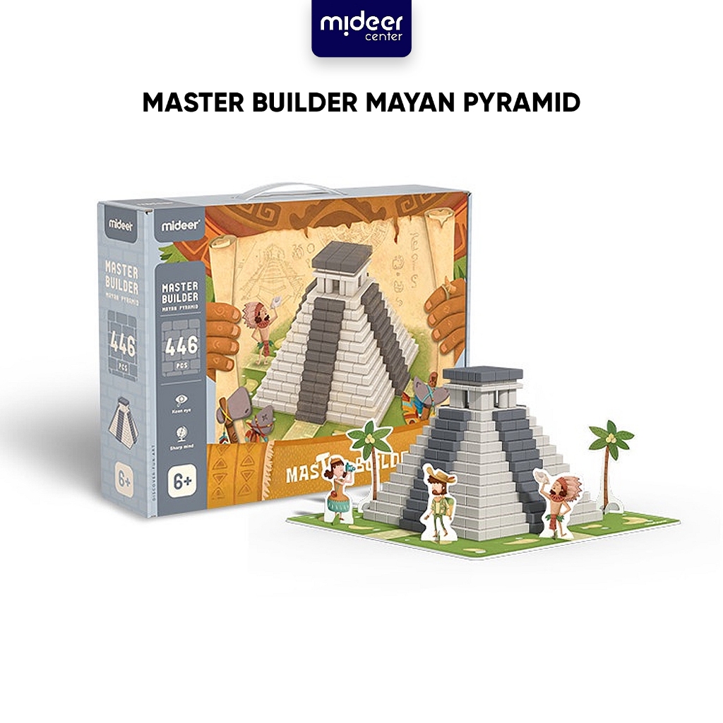 Jual Mideer Master Builder Mayan Pyramid Mainan Edukasi City Block ...