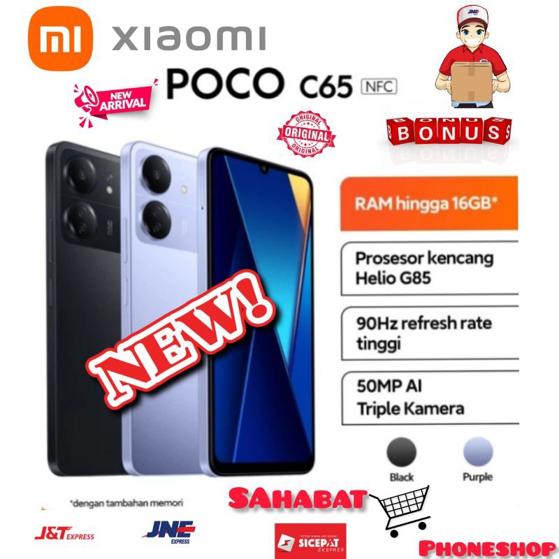 Jual XIAOMI POCO C65 RAM 8/256 GB (8GB + 8GB EXTENDED RAM) GARANSI ...