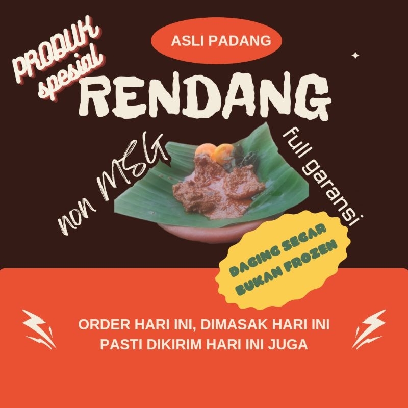 Jual Lauk Rendang Daging Sapi Khas Minang Padang 50gr Lauk bumbu ...