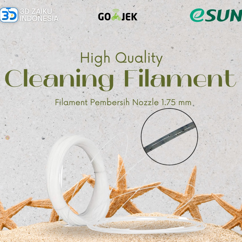 Jual eSUN Filamen 3D Printer Cleaning Filament Pembersih Nozzle 1.75 mm
