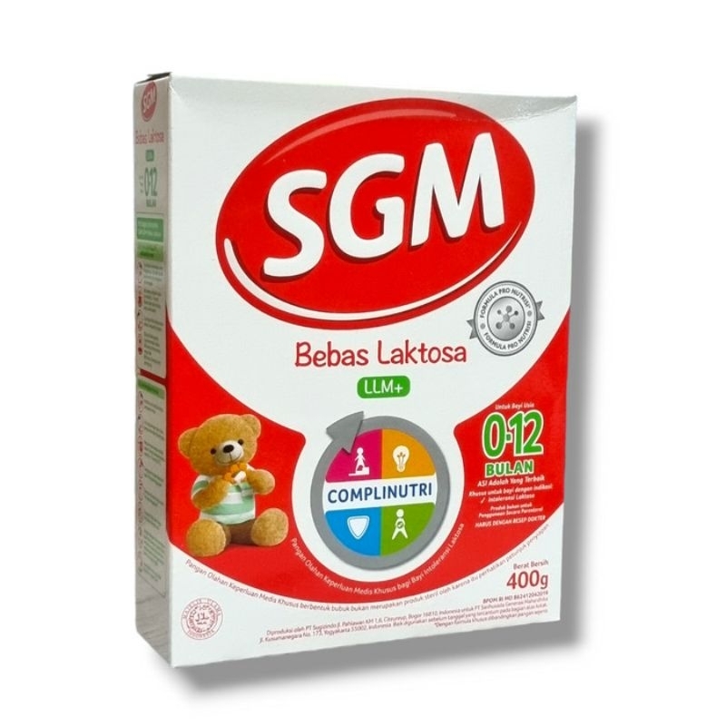 Jual SGM Bebas Laktosa LLM  0 12 bulan 400g SGM Bebas Laktosa 0 12