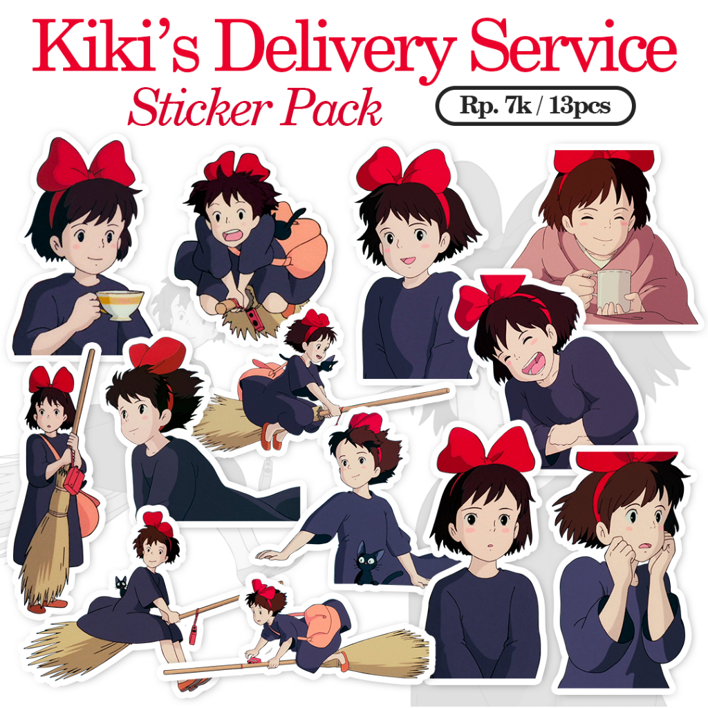 Jual STICKER GHIBLI STUDIO STICKER GHIBLI STIKER CUTE STIKER KIKI 