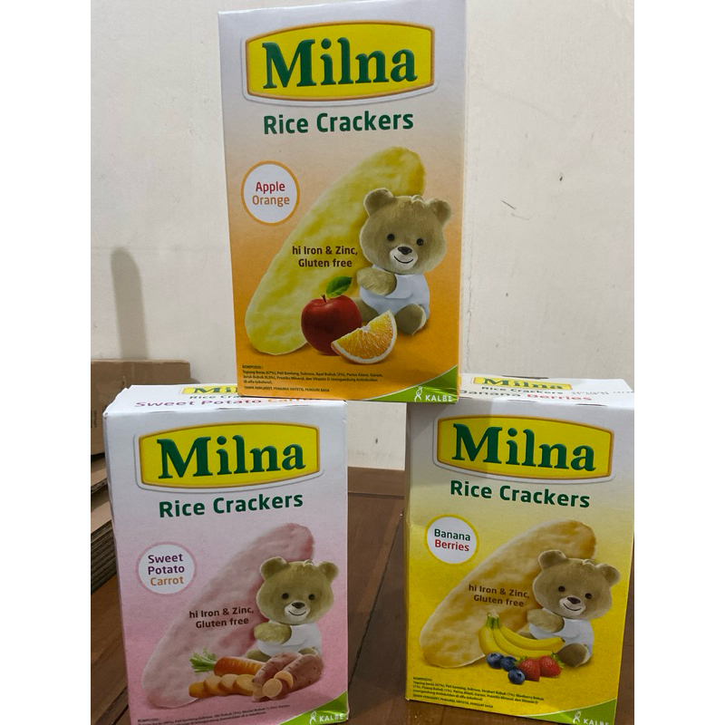 Jual Milna Rice Crackers 20GR (5 sachet) | Shopee Indonesia