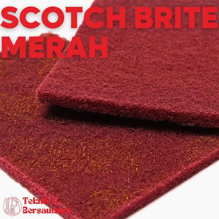 Jual Spon Merah Amplas Stainless Lembaran 3M | Shopee Indonesia