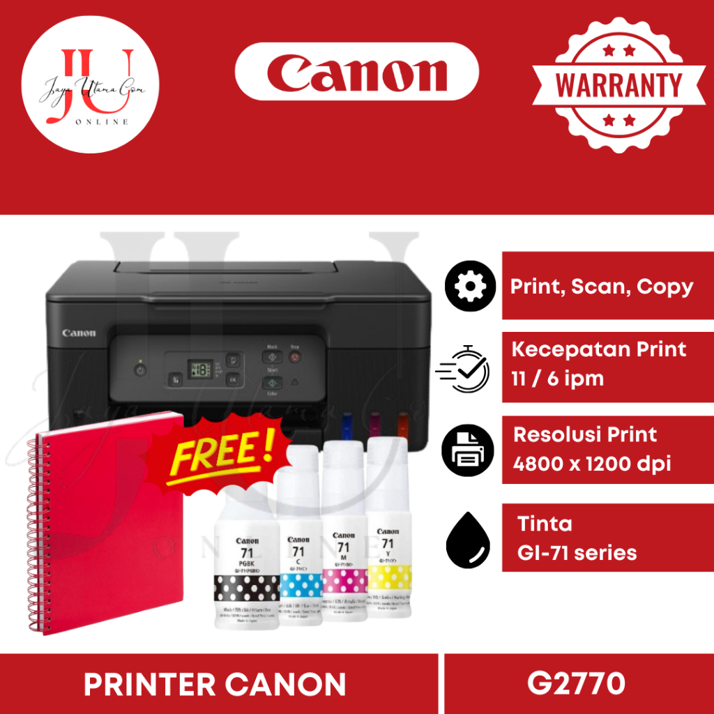 Jual Printer Canon Pixma G2770 G 2770 Print Scan Copy Original Shopee Indonesia 0915