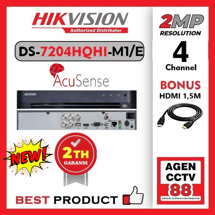 Jual DVR HIKVISION 4 Channel / 4CH IDS-7204HQHI-M1/E 1080p 2MP Bonus ...