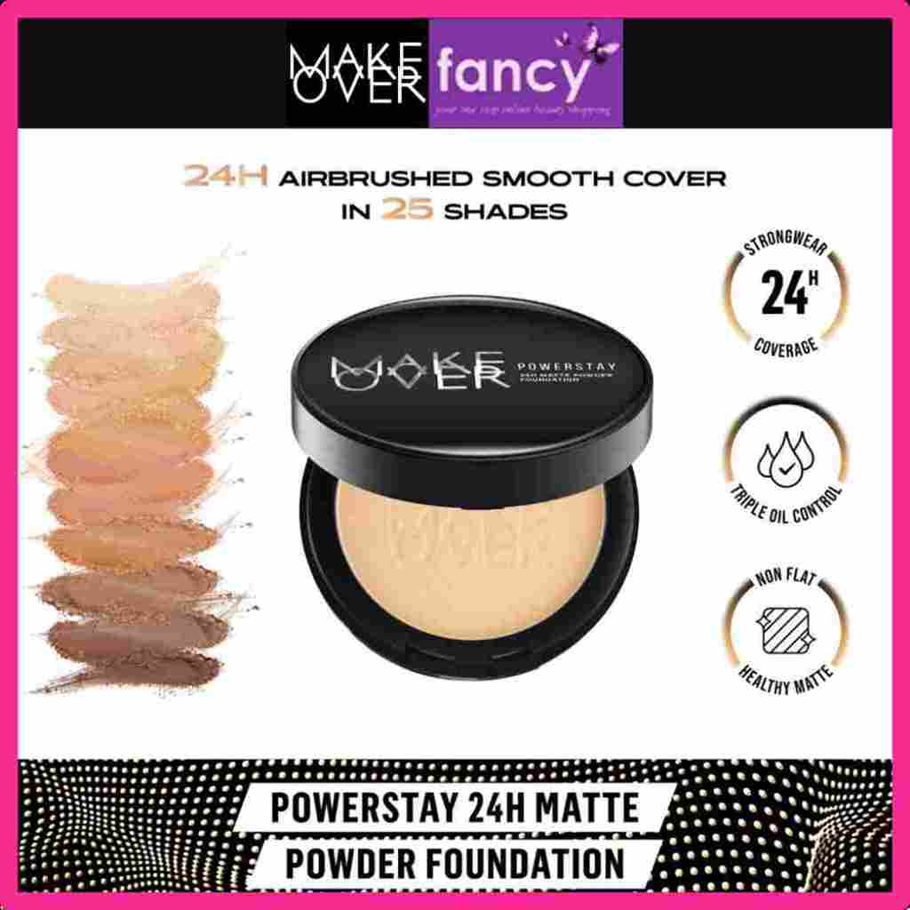 Jual MAKE OVER Powerstay Matte Powder Foundation 12 g - Bedak padat ...