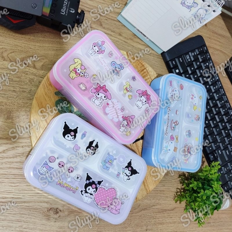 Jual Lunch Box Kotak Bekal Tempat Makan Lucu My Melody Kuromi