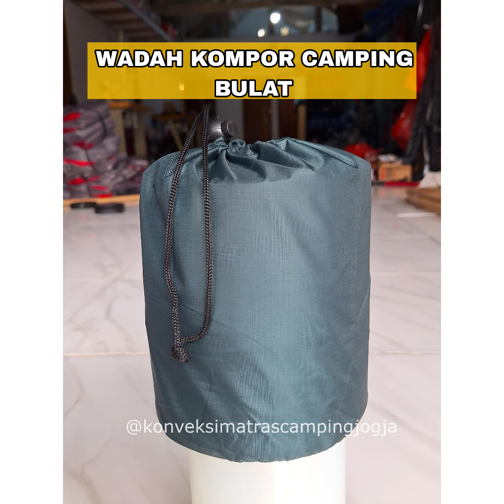 Wadah Kompor Camping Bulat/Kotak Waterproof