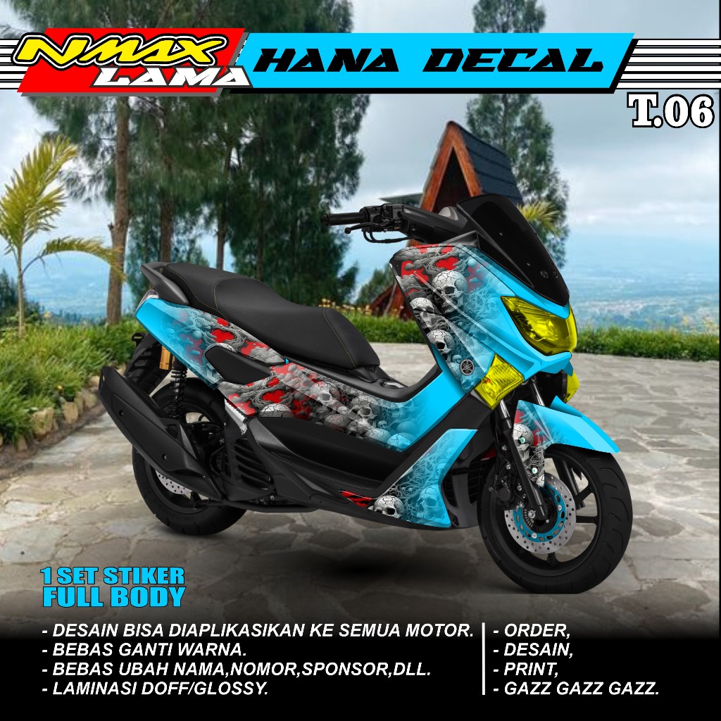 Jual (COD) DECAL NMAX OLD - Sticker DECAL FULL BODY Yamaha NMAX Lama ...