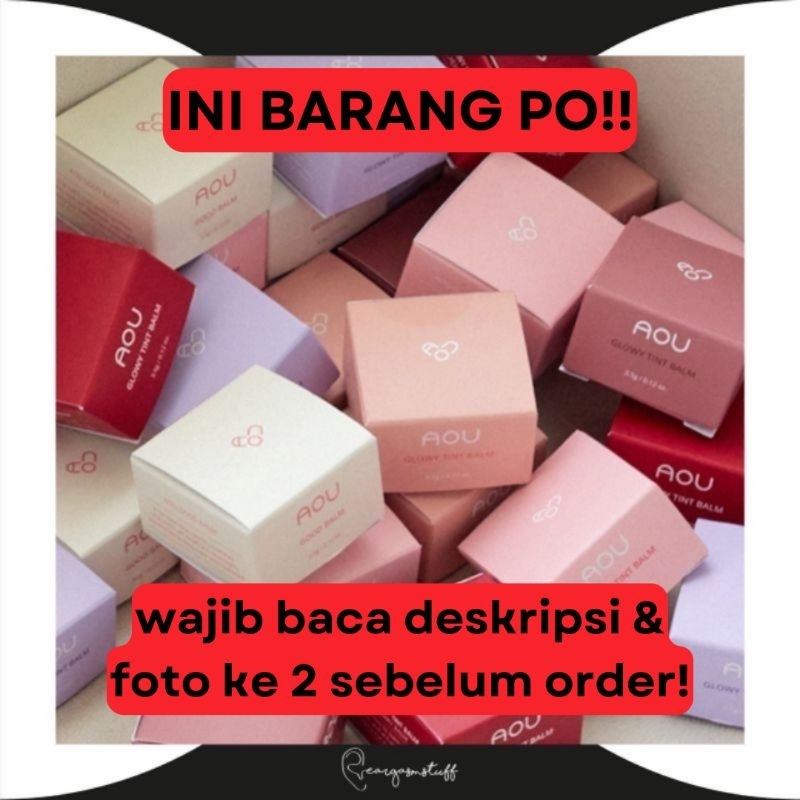 Jual Dp Po Bukan Ready Stock Aou Glowy Matte Tint Balm Aou Lip Brush Shopee Indonesia