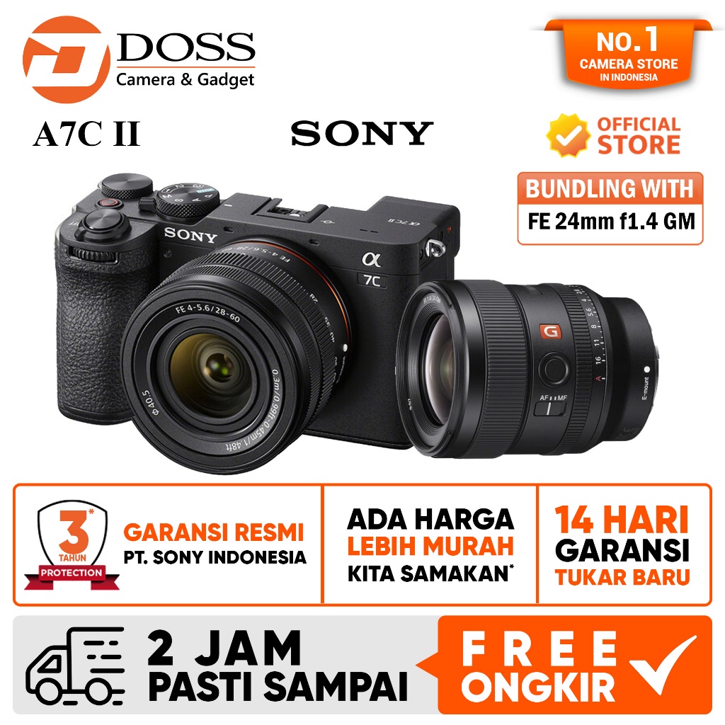 Kamera Mirrorless Sony A7c Harga Jual Sony Alpha A7C II Sony A7CII