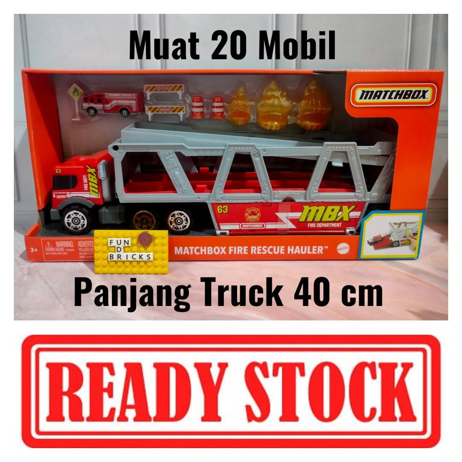 Jual Matchbox MBX Fire Rescue Hauler Mobil Pemadam kebakaran Diecast ...