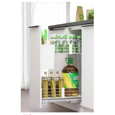 Jual Rak Bumbu Botol + Rel Dapur Lemari Kabinet Kessebohmer cooking ...