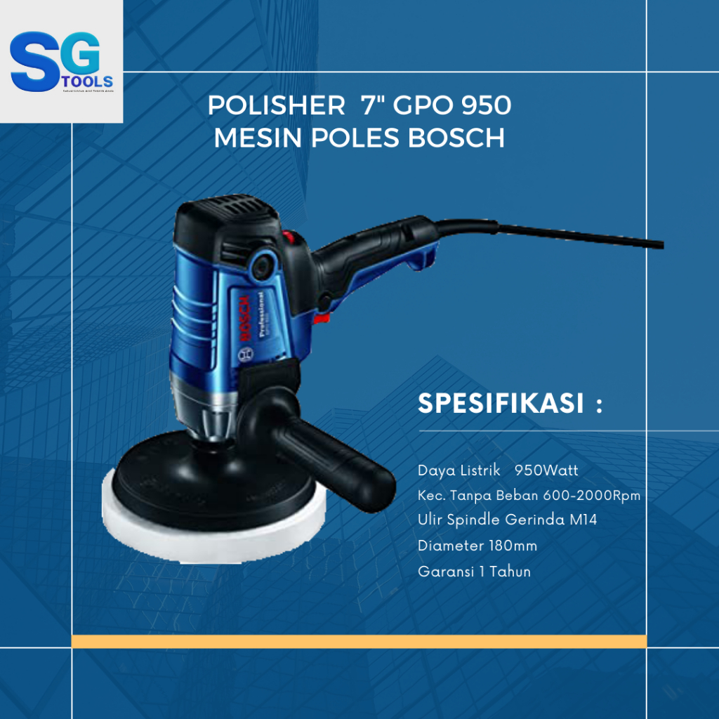 Jual Mesin Poles Polisher Gpo Bosch Pn A K Shopee Indonesia