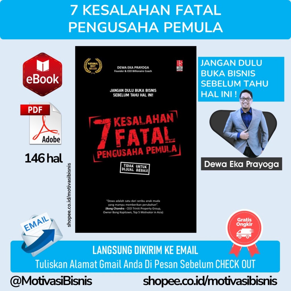 Jual 7 Kesalahan Fatal Pengusaha Pemula - Dewa Eka Prayoga - Jangan ...