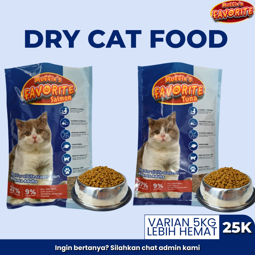 Jual Favorite 1Kg Makanan Kucing Dry Cat Food Shopee Indonesia