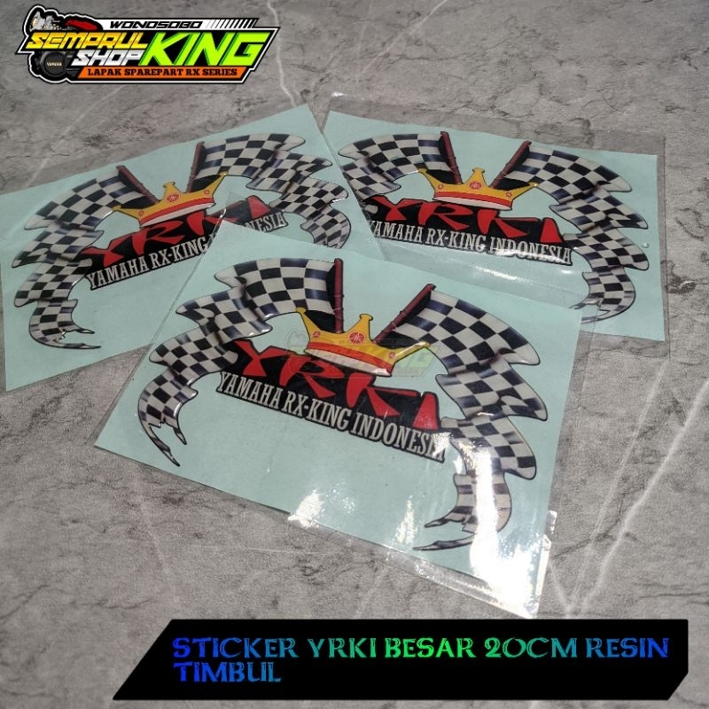 Jual Stiker Emblem Logo Yrki Yamaha Rxking Besar Resin Timbul X Cm Shopee Indonesia