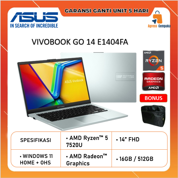 Jual Asus Vivobook Go 14 E1404fa Ryzen 5 7520 16gb 512gb W11ohs 140fhd Shopee Indonesia 6774