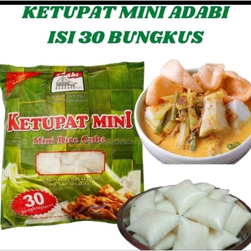 Jual KETUPAT MINI ADABI ISI 30pcs ORIGINAL | Shopee Indonesia