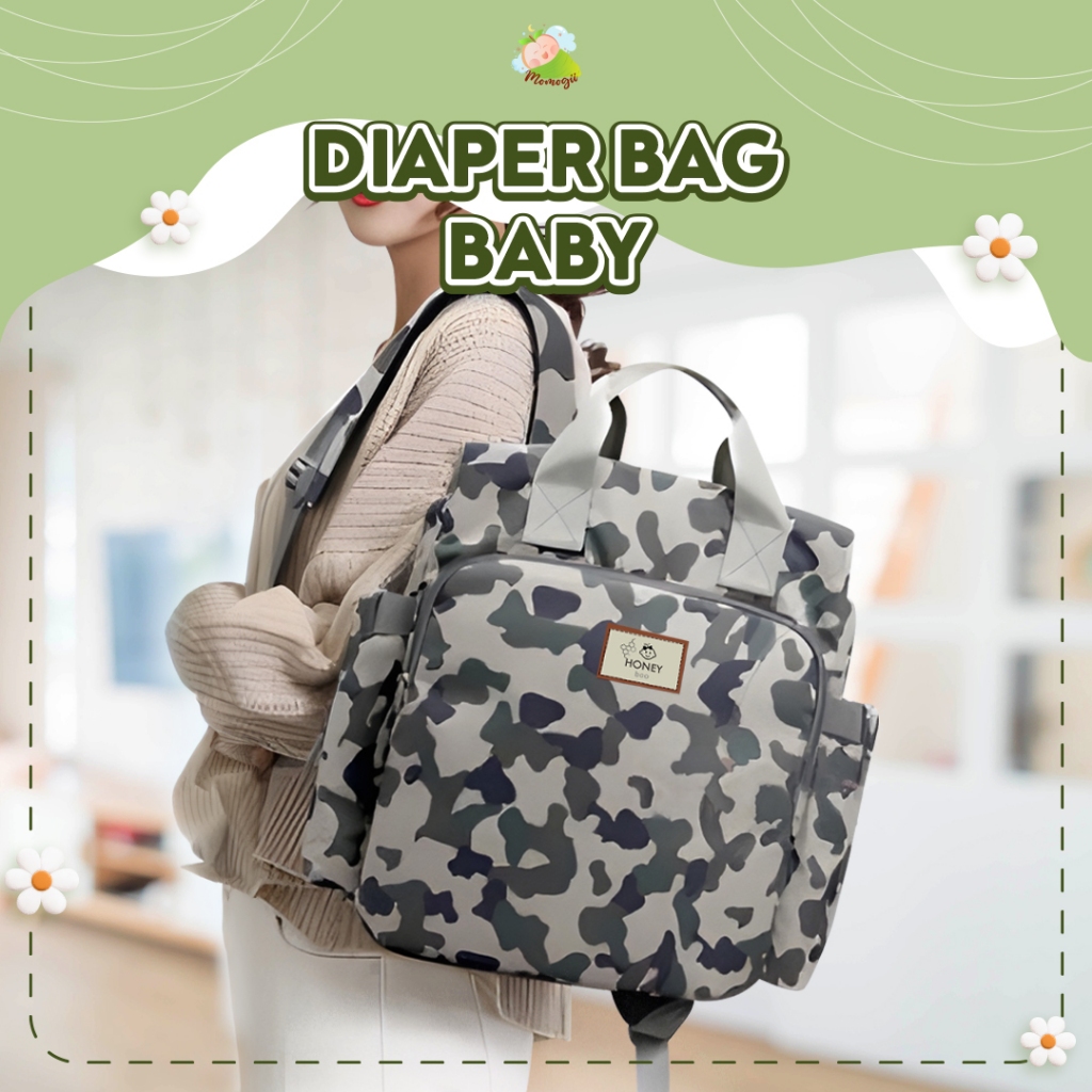 Jual Momogii Tas Ransel Diaper Bag Ibu Saku Multifungsi Shopee Indonesia